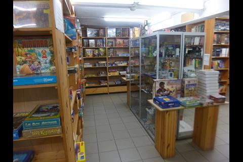 Board games available at Pêle-Mêle